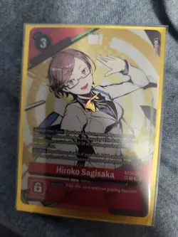 BT24-083 Hiroko Sagisaka SP Alternate Art Time Stranger Digimon Card Game - Image 1