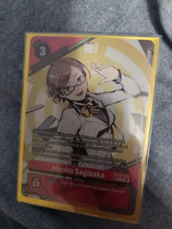 BT24-083 Hiroko Sagisaka SP Alternate Art Time Stranger Digimon Card Game - Image 2