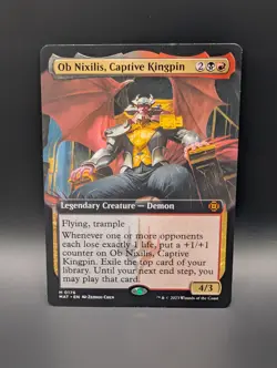 MTG - Ob Nixilis, Captive Kingpin - EXTENDED ART - Legendary Creature - MAT #176 - Image 1