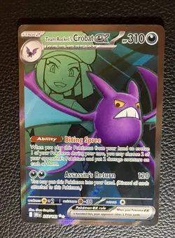 Pokemon TCG - Team Rocket's Crobat ex - 217/182 - SV10: Destined Rivals - 251 - Image 1