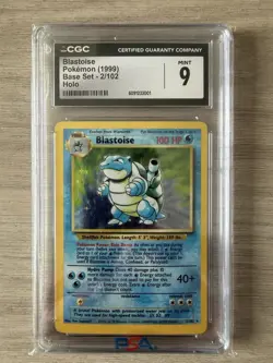 1999 Pokemon Blastoise CGC 9 Mint Holo #2 Base Set - Image 1
