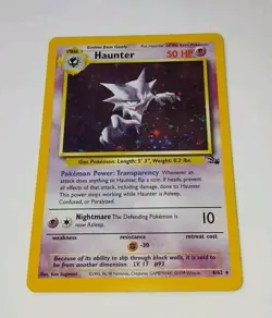 Vintage HAUNTER 6/62 Holofoil Rare Fossil Pokemon 1999 Wizards LP/NM 🌟 Sugimori - Image 3