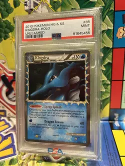 Pokemon Kingdra Prime Unleashed Holo Ultra Rare #85 PSA 9 Mint - Image 1