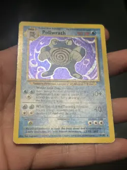 Pokemon TCG Poliwrath Holo Rare 13/102 Base Set Unlimited 1999 WOTC- MP+ - Image 4