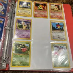 Vintage Bulk Base Cards Pokemon Card Lot Binder Lot #7 Pokemon Cards - Image 5