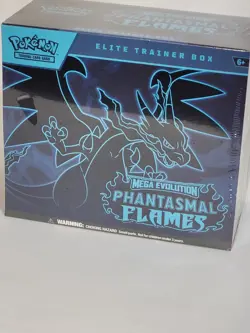 Pokemon ME02 Phantasmal Flames Elite Trainer Box New 9 Packs Cards ETB - Image 1