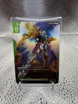 Wing Gundam Zero GD01-024 Newtype Rising Gundam Card Game TCG - NM LR Foil - Image 1