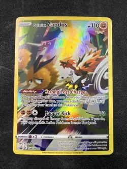 Galarian Zapdos SWSH283 Black Star Promo Ultra Rare Holo Pokemon TCG Card NM - Image 1
