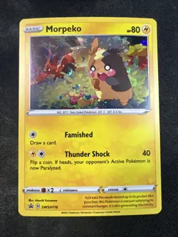 Morpeko SWSH116 Sword & Shield Black Star Promo Pokemon Card - NM - Image 1