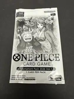 ONE PIECE Card Game Tournament Pack 2026 Vol 1 English Sealed Single Card Pack - Image 1