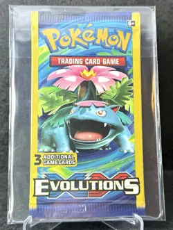 Pokemon XY Evolutions Booster Pack 3-Card Mini Pack Venusaur Art New Sealed - Image 1
