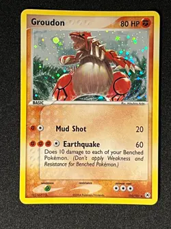 Pokemon 2004 EX Hidden Legends-Groudon 102/101 Secret Rare Holo -NM - Image 1