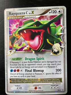 Pokemon Diamond & Peral Black Star Promo Holo Rayquaza C LV. X DP47 EX Cond. - Image 1
