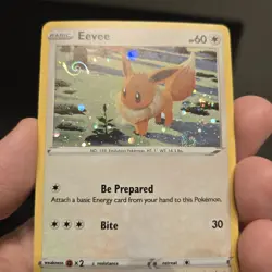 Eevee Pokemon SWSH190 Black Star Promo With HD Swirl - Image 2
