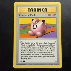 Pokemon Vintage 1st Edition Clefairy Doll 070/102 Base Set Shadowless Wotc 1999 - Image 1