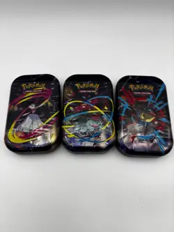 Pokemon TCG Mega Evolution Tins Lot of 3 Pokemon New Sealed In Hand - Image 1