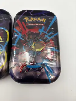 Pokemon TCG Mega Evolution Tins Lot of 3 Pokemon New Sealed In Hand - Image 2