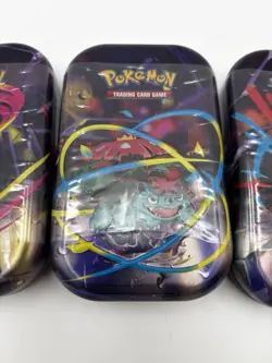 Pokemon TCG Mega Evolution Tins Lot of 3 Pokemon New Sealed In Hand - Image 3