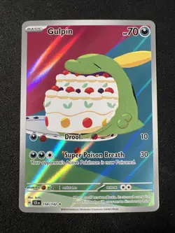 Gulpin - 154/142 - Pokemon Stellar Crown Illustration Rare NM - Image 1