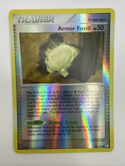 Armor Fossil 116/123 Mysterious Treasures Reverse Holo Uncommon Pokemon Card - Image 3