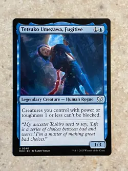 MTG NM Tetsuko Umezawa, Fugitive [March of the Machine Commander] - Image 1