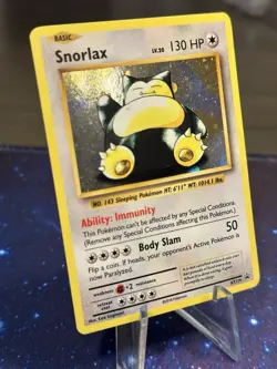 Snorlax XY179 XY Promo Holo MP Pokemon Card TCG Swirl - Image 1