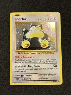 Snorlax XY179 XY Promo Holo MP Pokemon Card TCG Swirl - Image 2