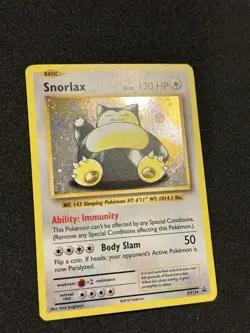 Snorlax XY179 XY Promo Holo MP Pokemon Card TCG Swirl - Image 3
