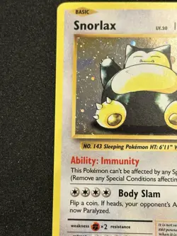 Snorlax XY179 XY Promo Holo MP Pokemon Card TCG Swirl - Image 5