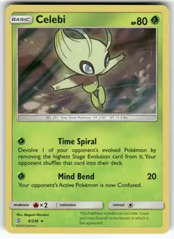 Celebi SM - Unified Minds Holo Rare,Holo Pokemon Near Mint or Better - Image 1