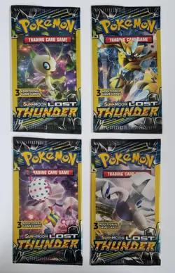 Pokemon Sun and Moon LOST THUNDER dollar pack ART SET - Image 1