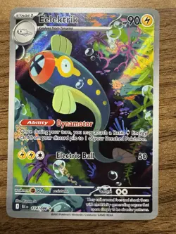 Pokemon TCG Eelektrik 114 IR 114/086 SV Black Bolt Holo - Image 1