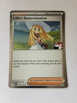 Lillie's Determination Cosmos-Holo - NM - Pokemon Prize Pack Series 8 Stamped - Image 1