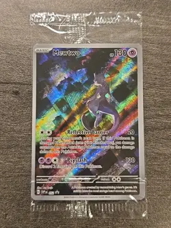 Mewtwo SVP 052 Black Star Promo Pokemon 151 UPC Card SEALED - Image 1