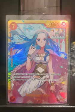 OP04-118 SEC One Piece Card Game Nefeltari Vivi TCG Kingdoms Of Intrigue English - Image 1