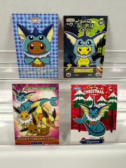 Pokemon Lot of Cards and Stickers All Vaporeon #134 Vaporeon Only Lot of 20 - Image 5
