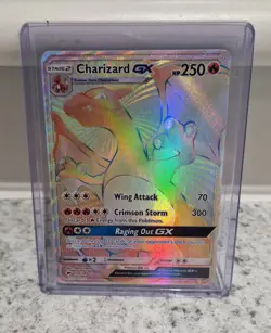 Pokemon Charizard GX Burning Shadows 150/147 Rainbow Rare Card - Image 1