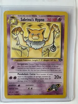 Drowzee & Hypno Pokemon Vintage Card Lot (9) Team Rocket, Gym Challenge - Image 2