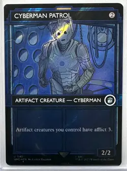 Cyberman Patrol (Showcase) (Surge Foil) Doctor Who Magic MTG, 1141 - Image 1