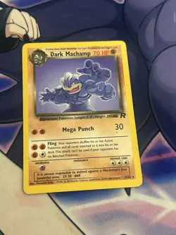 Pokemon Dark Machamp 27/82 Team Rocket Rare Regular Unlimited English Wizards - Image 1