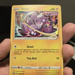 Toxel Pokemon SWSH209 Black Star Promo With HD Swirl - Image 1
