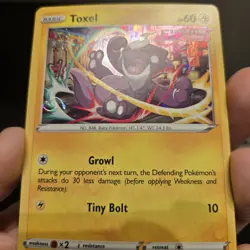 Toxel Pokemon SWSH209 Black Star Promo With HD Swirl - Image 2