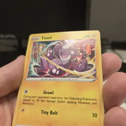 Toxel Pokemon SWSH209 Black Star Promo With HD Swirl - Image 3