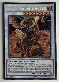 Yugioh! LP Scarlight Red Dragon Archfiend - MP16-EN140 - Secret Rare - Unlimited - Image 1