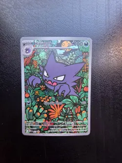Haunter MEP027 Black Star Full Art Illustration Rare Promo Pokemon Card - NM - Image 1