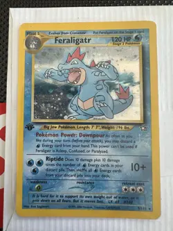 Pokemon Feraligatr 5/111 Neo Genesis 1st Edition Holo Rare 120 HP 2000 English - Image 1