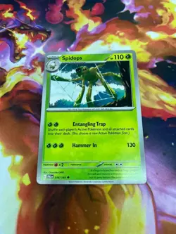 Spidops 018/193 Sv02: Paldea Evolved Regular NM-Mint Pokemon TCG - Image 1