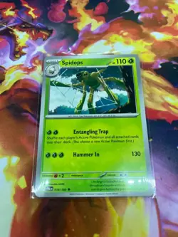 Spidops 018/193 Sv02: Paldea Evolved Regular NM-Mint Pokemon TCG - Image 3