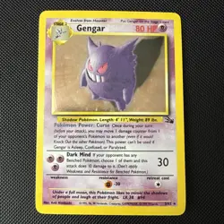 Pokemon TCG - Gengar 5/62 Fossil Holo Rare Pokemon Card - pack fresh m/nm - Image 1