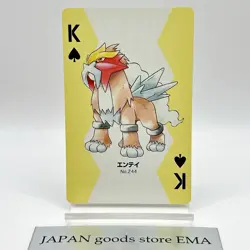 Pokemon Entei #244 Playing Cards Gold Poker Pichu Nintendo Japanese Japan Rare - Image 1